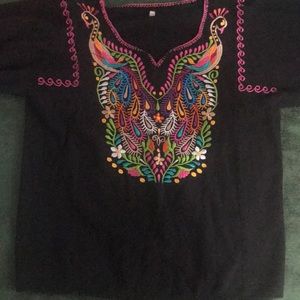 Bordered Mexican black shirt 🇲🇽